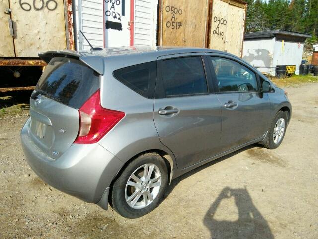 3N1CE2CP8EL368295 - 2014 NISSAN VERSA NOTE GRAY photo 4