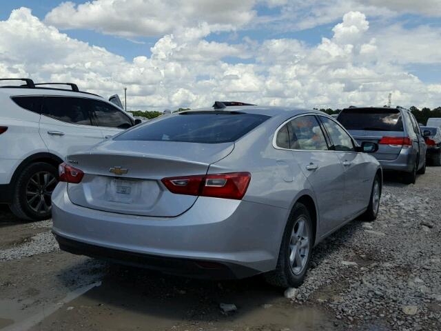 1G1ZB5ST7HF128744 - 2017 CHEVROLET MALIBU LS 银色 照片 4