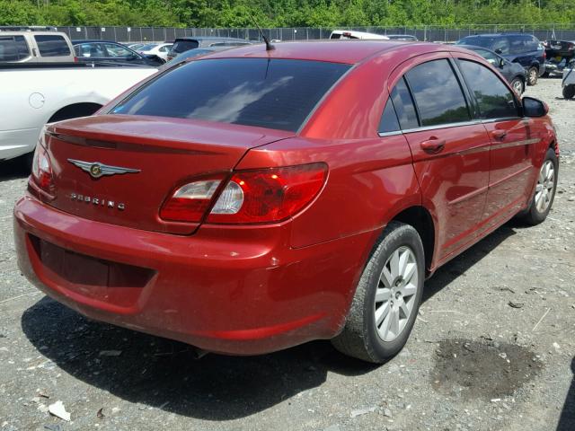 1C3LC46K07N552801 - 2007 CHRYSLER SEBRING MAROON photo 4