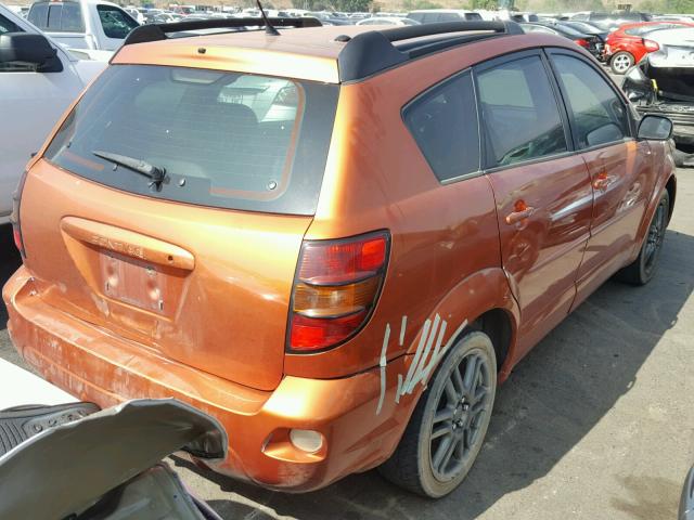 5Y2SL648X4Z420207 - 2004 PONTIAC VIBE ORANGE photo 4