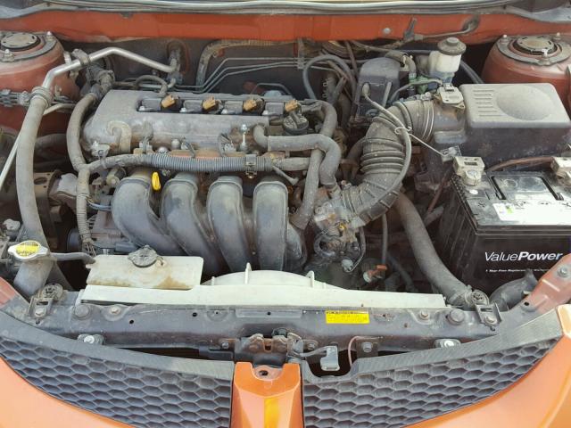 5Y2SL648X4Z420207 - 2004 PONTIAC VIBE ORANGE photo 7