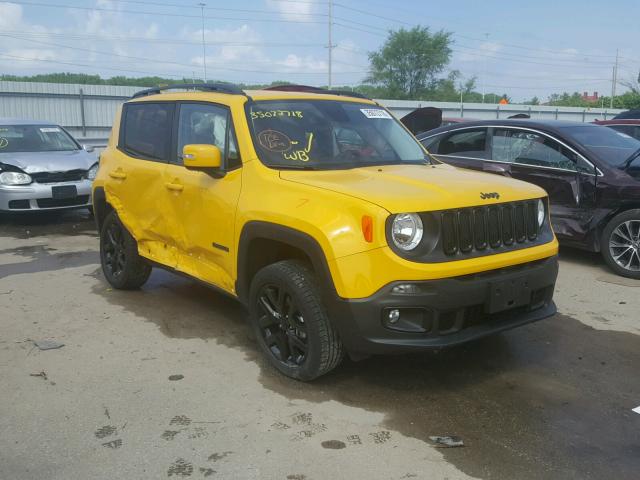 ZACCJBBB2HPF38158 - 2017 JEEP RENEGADE L YELLOW photo 1