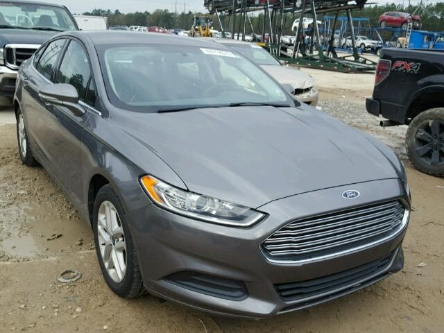 3FA6P0H71ER178830 - 2014 FORD FUSION SE GRAY photo 1