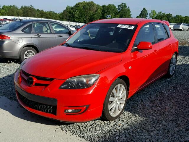 JM1BK34L371751221 - 2007 MAZDA SPEED 3 RED photo 2