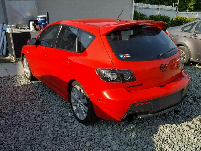 JM1BK34L371751221 - 2007 MAZDA SPEED 3 RED photo 3