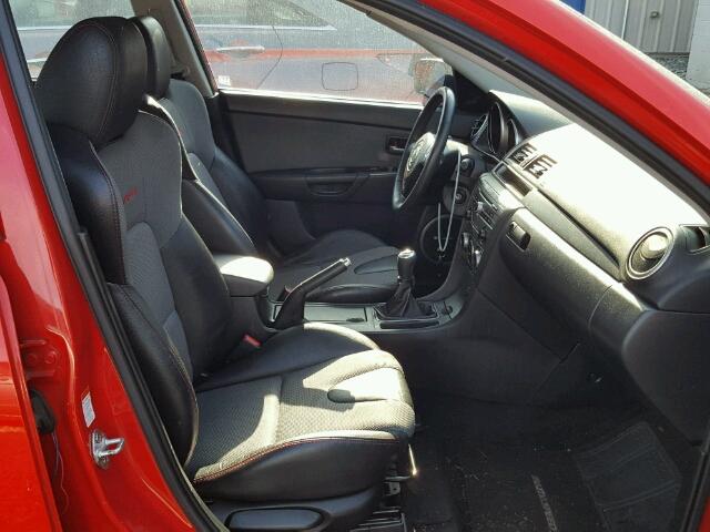 JM1BK34L371751221 - 2007 MAZDA SPEED 3 RED photo 5