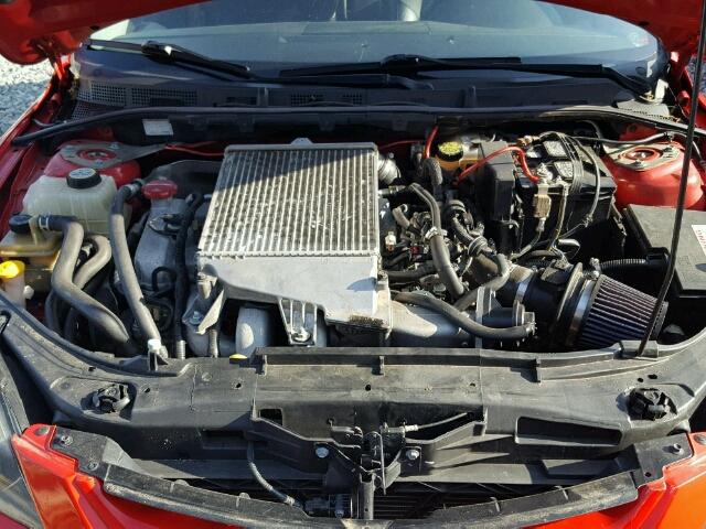 JM1BK34L371751221 - 2007 MAZDA SPEED 3 RED photo 7