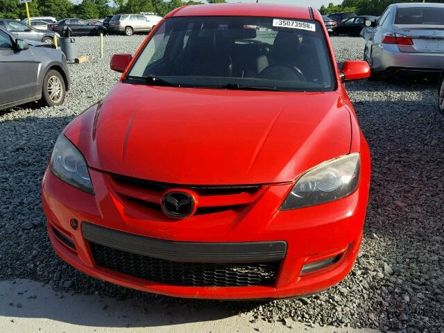 JM1BK34L371751221 - 2007 MAZDA SPEED 3 RED photo 9