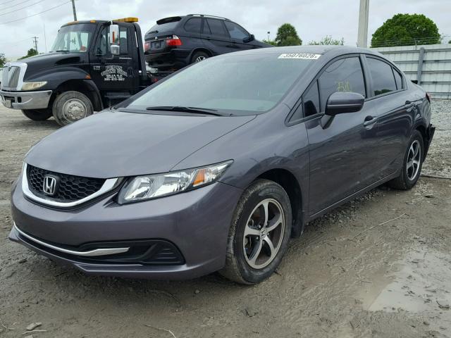 19XFB2F75FE068833 - 2015 HONDA CIVIC SE GRAY photo 2