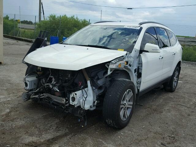 1GNKRHKD1FJ134622 - 2015 CHEVROLET TRAVERSE L WHITE photo 2