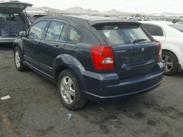 1B3HB48B47D388297 - 2007 DODGE CALIBER SX BLUE photo 3