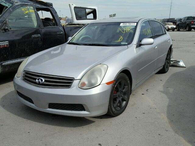 JNKCV51E75M201320 - 2005 INFINITI G35 SILVER photo 2