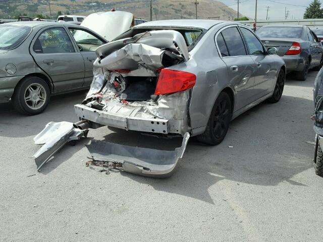 JNKCV51E75M201320 - 2005 INFINITI G35 SILVER photo 4