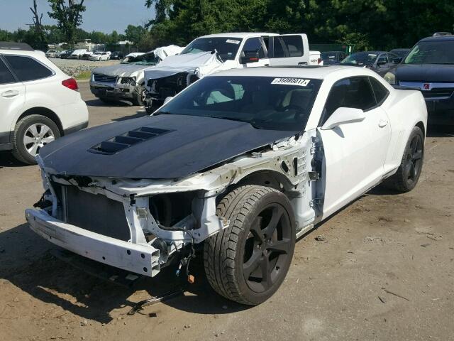 2G1FT1EW3E9148170 - 2014 CHEVROLET CAMARO WHITE photo 2