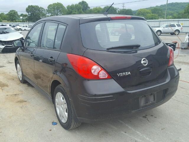 3N1BC1CP0AL375988 - 2010 NISSAN VERSA BLACK photo 3