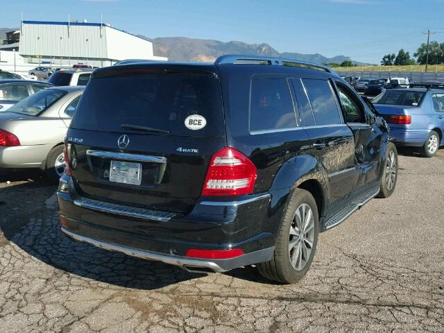 4JGBF7BE7AA549257 - 2010 MERCEDES-BENZ GL450 4 MA BLACK photo 4