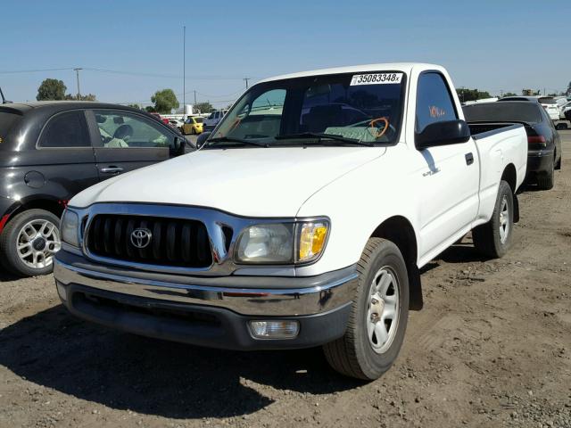 5TENL42N32Z020937 - 2002 TOYOTA TACOMA WHITE photo 2