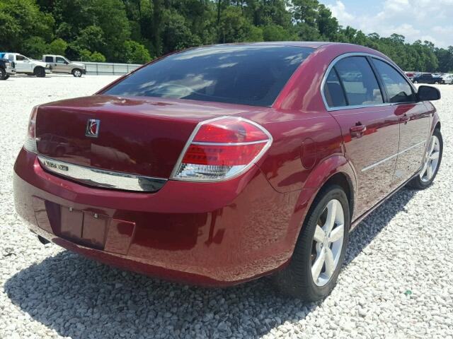 1G8ZS57N97F305658 - 2007 SATURN AURA XE BURGUNDY photo 4