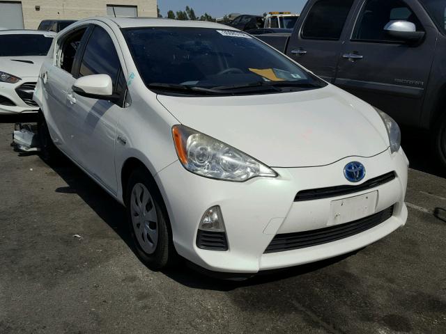 JTDKDTB30C1021824 - 2012 TOYOTA PRIUS C WHITE photo 1