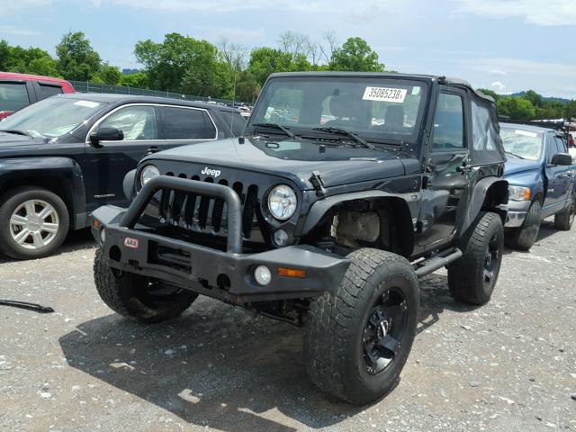 1C4AJWAG7FL753922 - 2015 JEEP WRANGLER S BLACK photo 2
