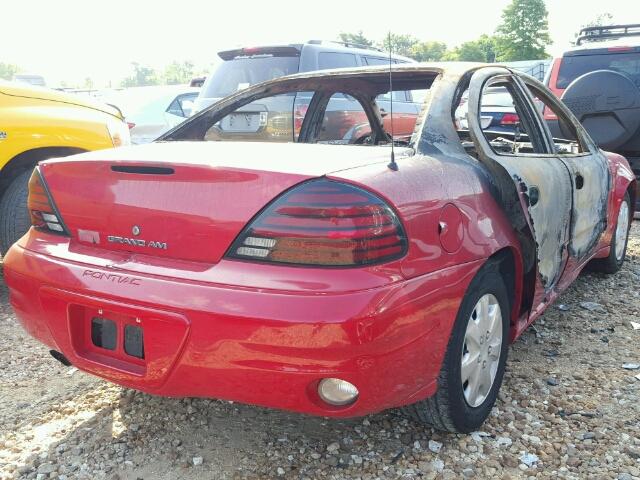 1G2NF52F94M694449 - 2004 PONTIAC GRAND AM S RED photo 4