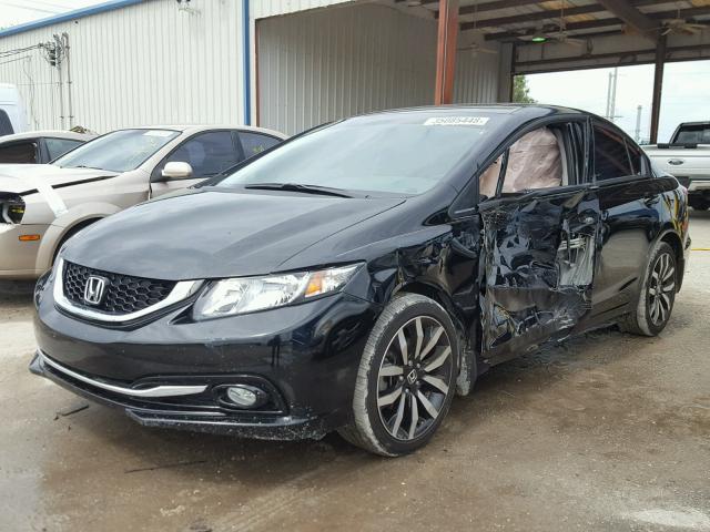 19XFB2F96EE071577 - 2014 HONDA CIVIC EXL BLACK photo 2