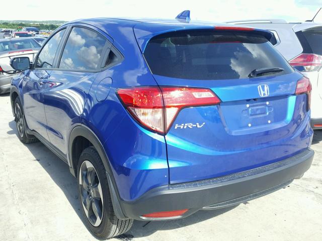 3CZRU5H51JM704015 - 2018 HONDA HR-V EX BLUE photo 3