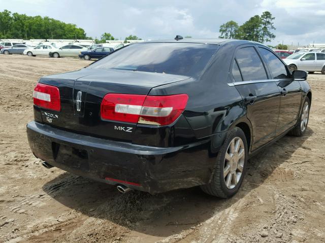 3LNHM26T18R628399 - 2008 LINCOLN MKZ BLACK photo 4