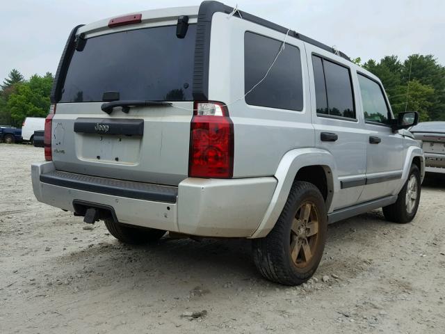 1J8HG48N26C274175 - 2006 JEEP COMMANDER GRAY photo 4