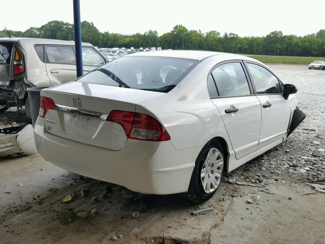 19XFA1F33BE020686 - 2011 HONDA CIVIC VP WHITE photo 4