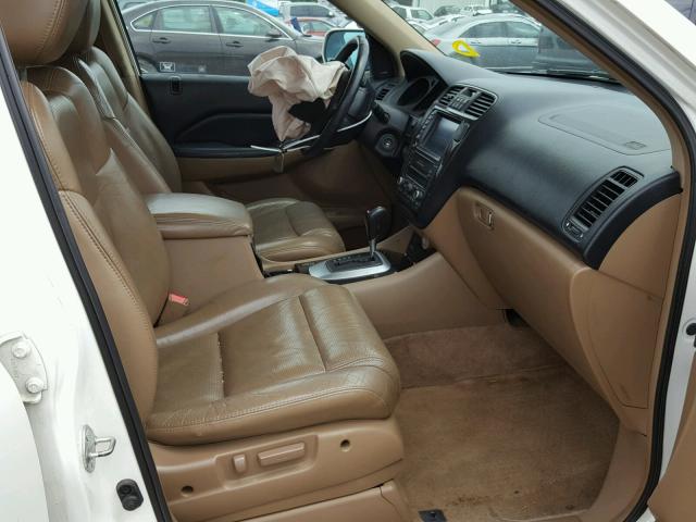 2HNYD18926H517704 - 2006 ACURA MDX TOURIN WHITE photo 5