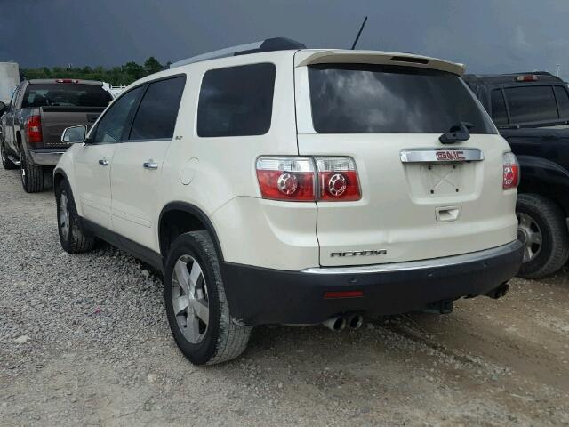 1GKLRMED9AJ244168 - 2010 GMC ACADIA SLT თეთრი ფოტო 3