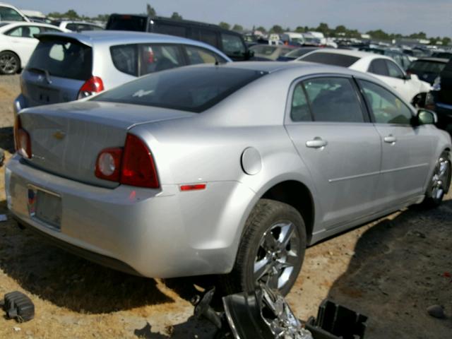 1G1ZC5EB5A4119171 - 2010 CHEVROLET MALIBU 1LT 银色 照片 4