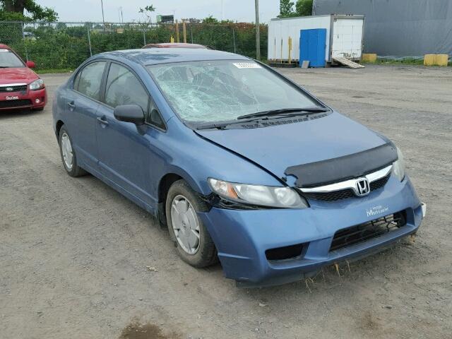 2HGFA1E48AH028068 - 2010 HONDA CIVIC BLUE photo 1