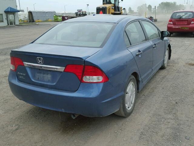 2HGFA1E48AH028068 - 2010 HONDA CIVIC BLUE photo 4