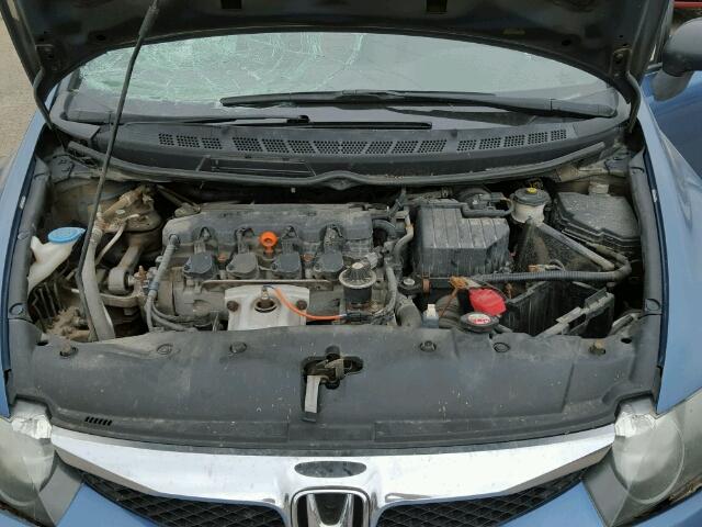 2HGFA1E48AH028068 - 2010 HONDA CIVIC BLUE photo 7