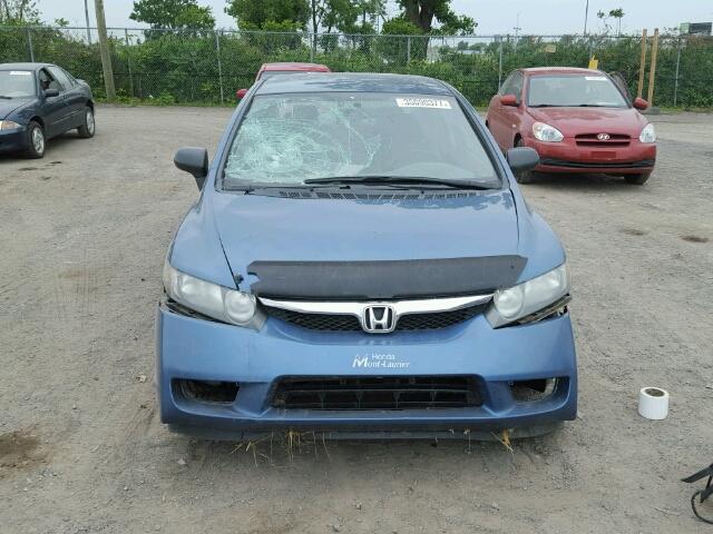 2HGFA1E48AH028068 - 2010 HONDA CIVIC BLUE photo 9