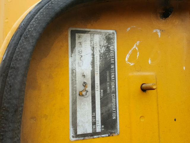 1HVLNHGL3HH487327 - 1987 INTERNATIONAL S-SERIES 1 黄色 照片 10