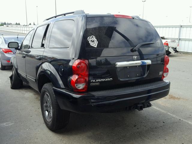 1D8HB58D45F558618 - 2005 DODGE DURANGO LI BLACK photo 3