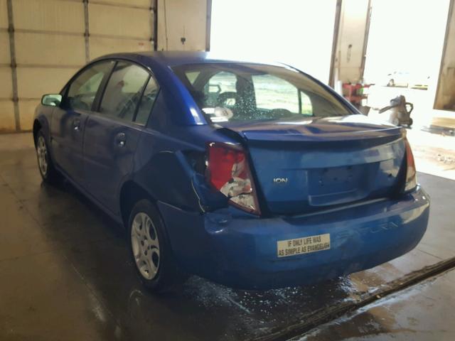 1G8AJ52F64Z146320 - 2004 SATURN ION LEVEL BLUE photo 3