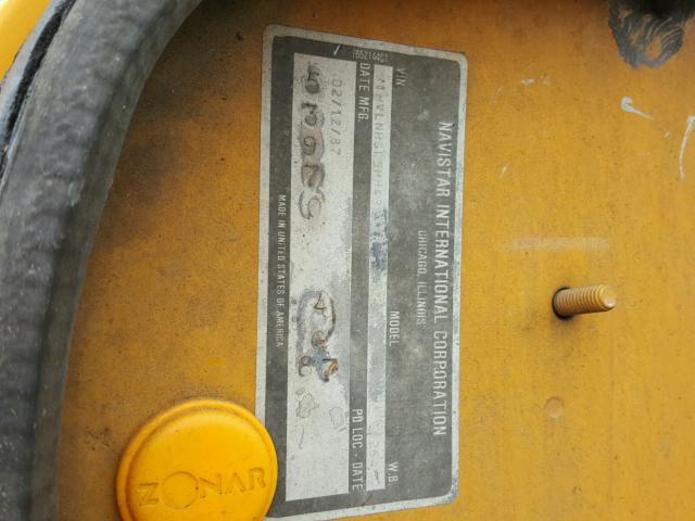 1HVLNHGL5HH487328 - 1987 INTERNATIONAL S-SERIES 1 黄色 照片 10