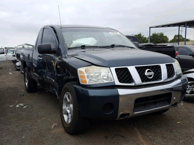 1N6AA06B36N563725 - 2006 NISSAN TITAN XE GREEN photo 1