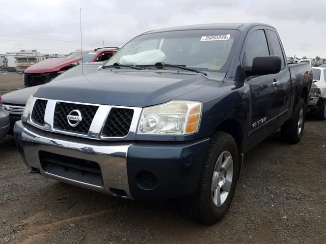 1N6AA06B36N563725 - 2006 NISSAN TITAN XE GREEN photo 2