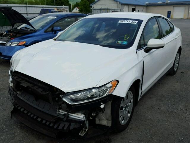 1FA6P0G75E5377206 - 2014 FORD FUSION S WHITE photo 2