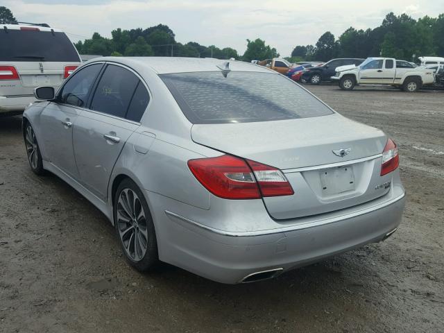 KMHGC4DH1CU190235 - 2012 HYUNDAI GENESIS 5. SILVER photo 3