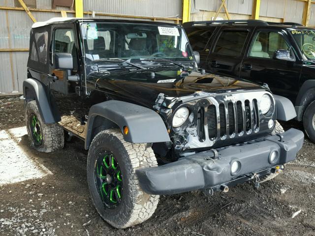 1C4AJWAG2HL594097 - 2017 JEEP WRANGLER S BLACK photo 1