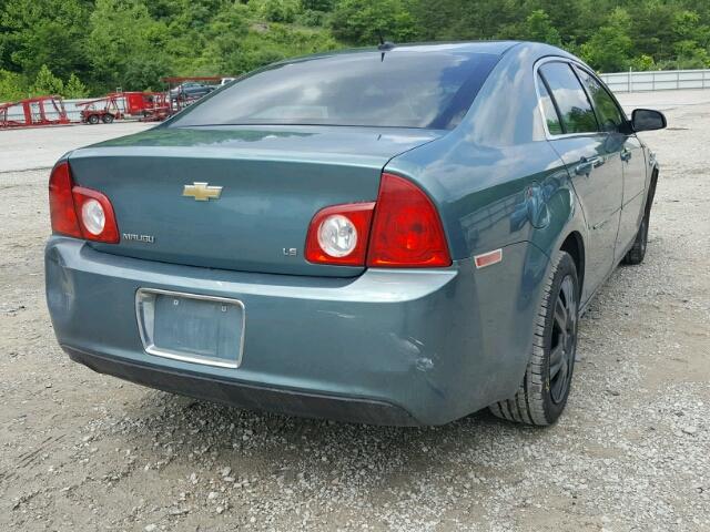 1G1ZG57B39F252576 - 2009 CHEVROLET MALIBU LS ნაცრისფერი ფოტო 4