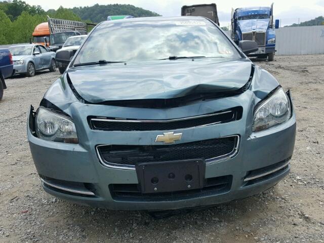 1G1ZG57B39F252576 - 2009 CHEVROLET MALIBU LS ნაცრისფერი ფოტო 9