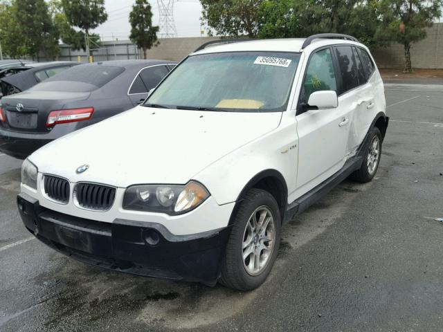 WBXPA73415WC45564 - 2005 BMW X3 2.5I WHITE photo 2