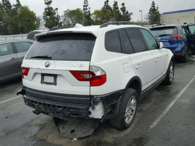 WBXPA73415WC45564 - 2005 BMW X3 2.5I WHITE photo 4